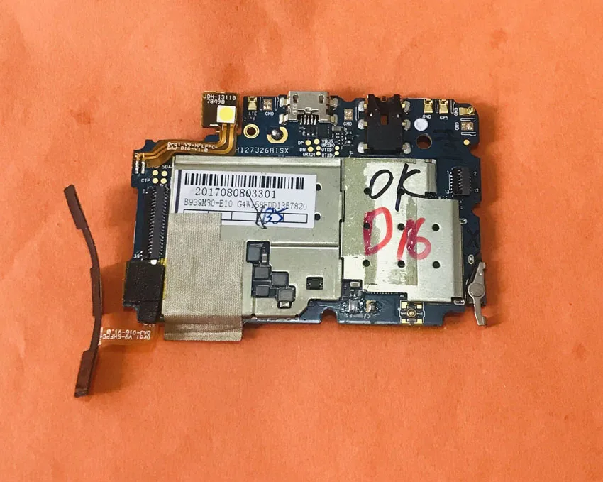 Оригинальная материнская плата 2G RAM + 16G ROM для UMIDIGI UMI G MTK6737 четырехъядерный 5 0