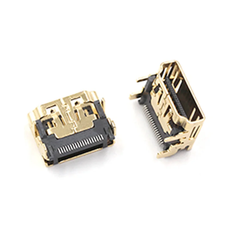 5/10 шт. разъем HDMI тип A 19PIN SMT Соединительный интерфейса HD/HDMI Женский позолоченный