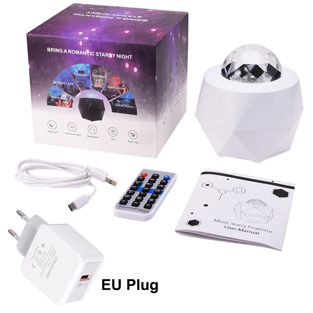 USB-прожектор с регулируемой яркостью и водяными волнами светодиодный