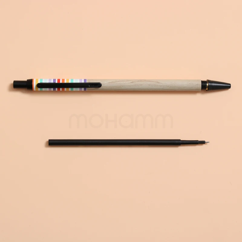 Деревянная качественная гелевая чернильная ручка премиум класса 0 5 мм роликовая