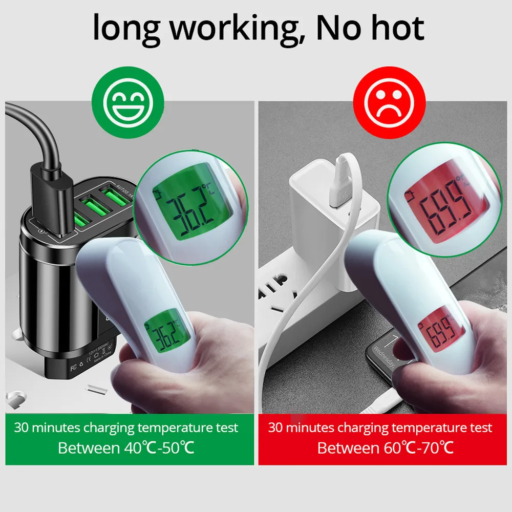 Быстрое зарядное устройство для телефона 5 В 4 USB-порта адаптер зарядки А Iphone Samsung