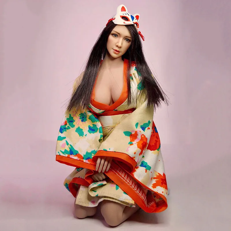 

1/6 Female Clothes Custom Doll's Girl Japanese Kimono Toys Model Fit 12" PH TBL Action Figure Body Model