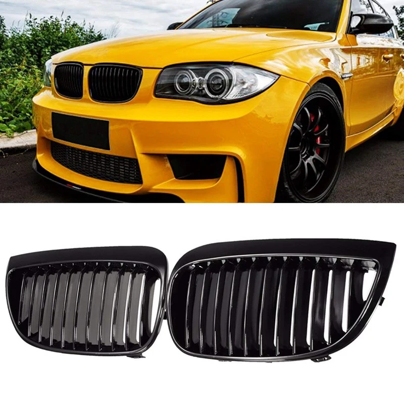 E81 Grille Front Replacement Kidney Grill for BMW E87 1 Series 2003-2007(Gloss Black) 51137077129 51137077130 | Автомобили и