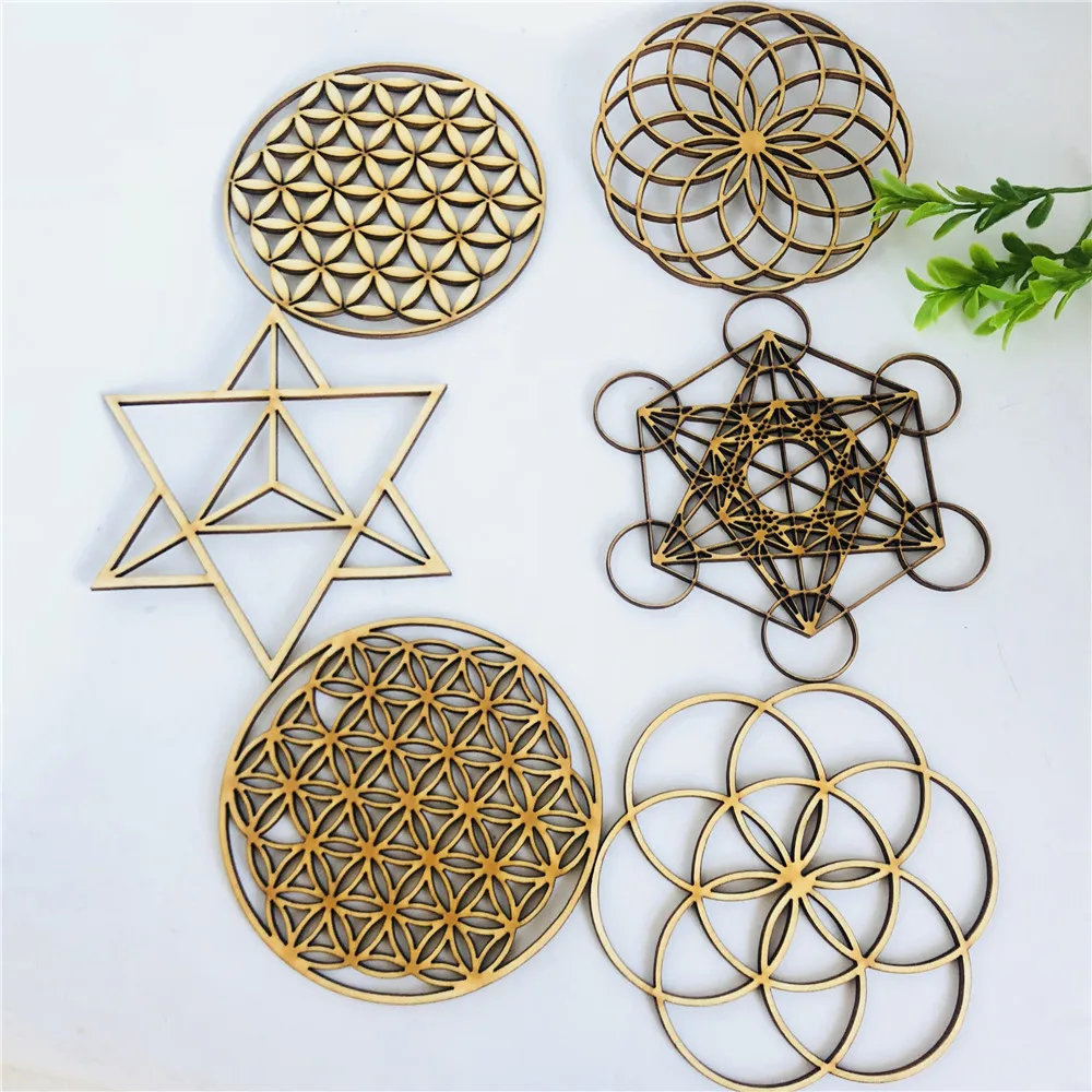 Подставка деревянная в виде цветка жизни 10 см|Гостевая книга подписей| |