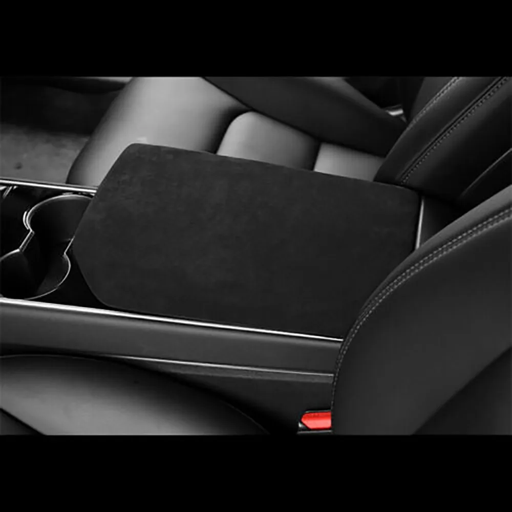 

Leather Decoration Fit For Tesla Model 3 2017-2020 Car Center Console Seat Armrest Box Cover Central Arm Rest Panel Trim