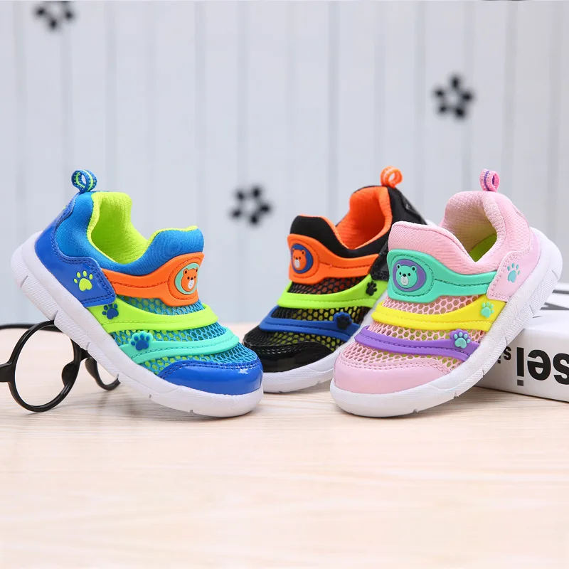 Сетчатая обувь для малышей модная дышащая мягкая спортивная коллекция 2019 года