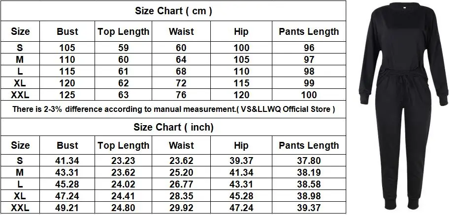 

VS&LLWQ 2020 Autumn Two Pieces Set Women Tracksuit Soild Long Sleeve Loose Top and Pants Elegant Fashion 2Pcs Set ropa mujer