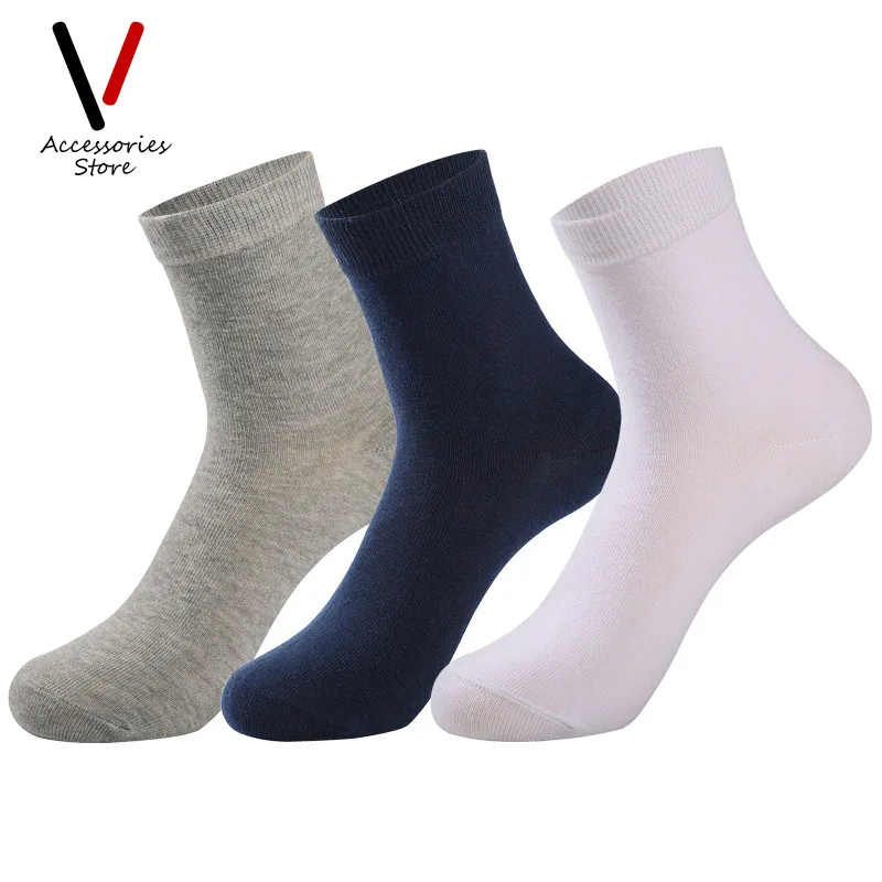 

1Pair Breathable Men's Socks Business Casual Men Long Socks Autumn Winter Male Cotton Sweat Absorption Deodorant Sock