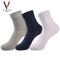 1pair breathable mens socks business casual men long socks autumn winter male cotton sweat absorption deodorant sock