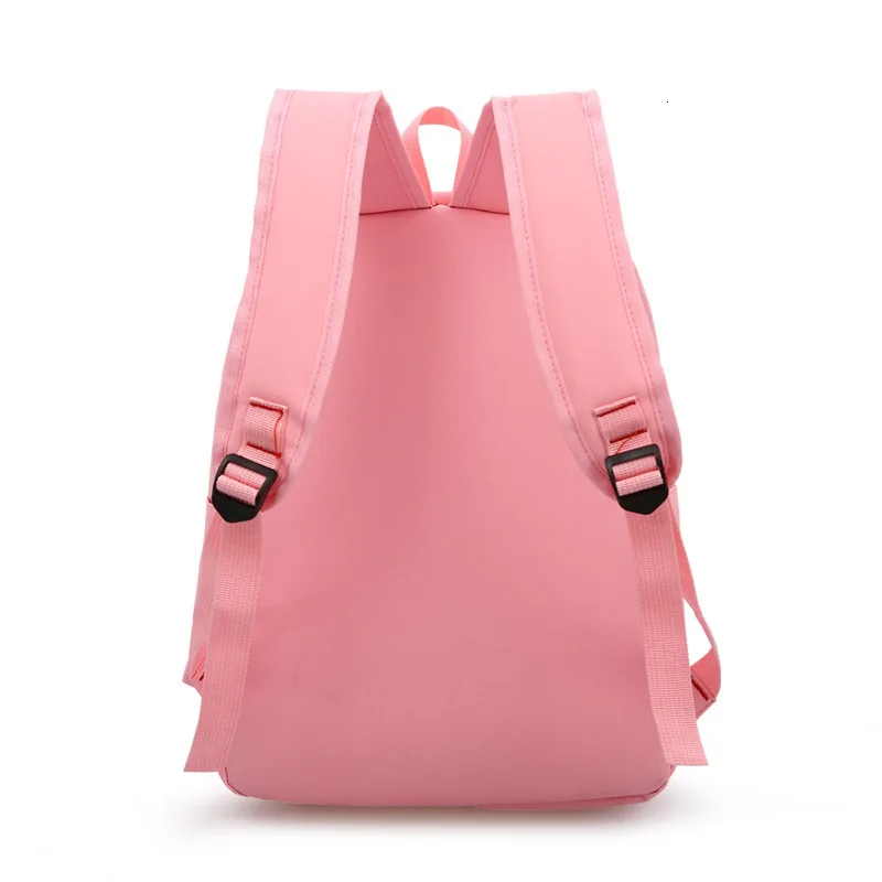 quality high 2023 thick canvas school bag for teen girls Fashion lady large capacity backpack 3 pcs/set school backpacks