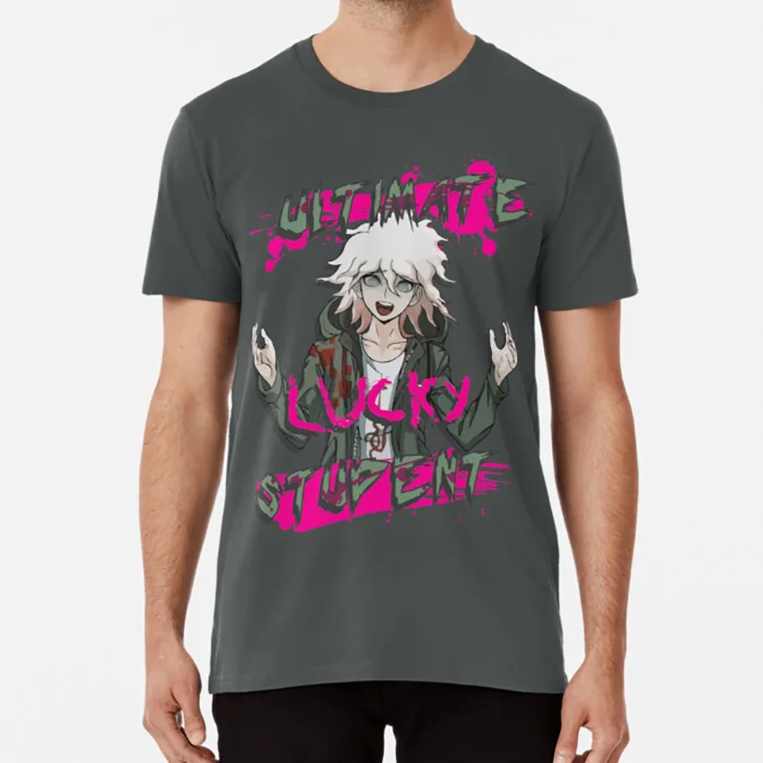

Nagito Komaeda - The Ultimate Lucky Студенческая футболка Nagito Komaeda The Ultimate Lucky студент Ultimate