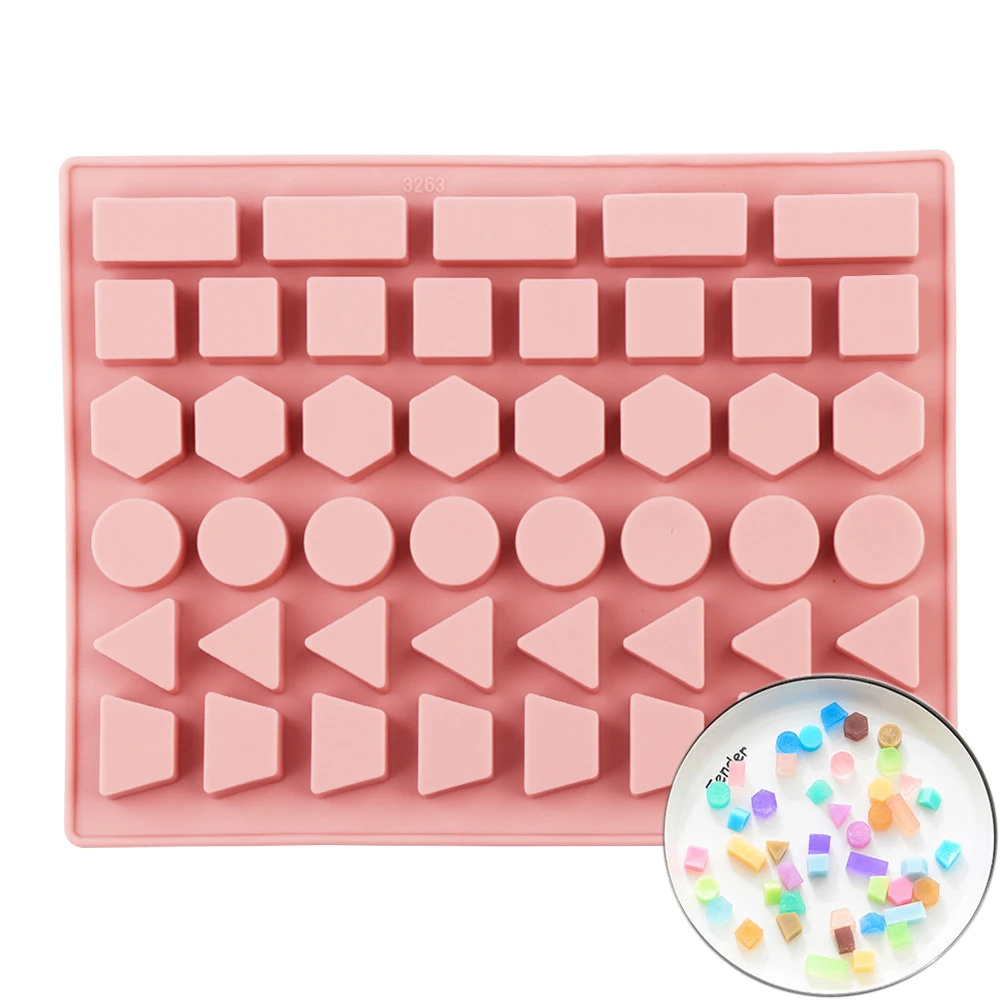 

Silicone Chocolate Candy Mold Non-stick Geometric Patterns Mold For Fudge,Candy,Chocolate,Ice,Jelly,Epoxy resin DIY Baking