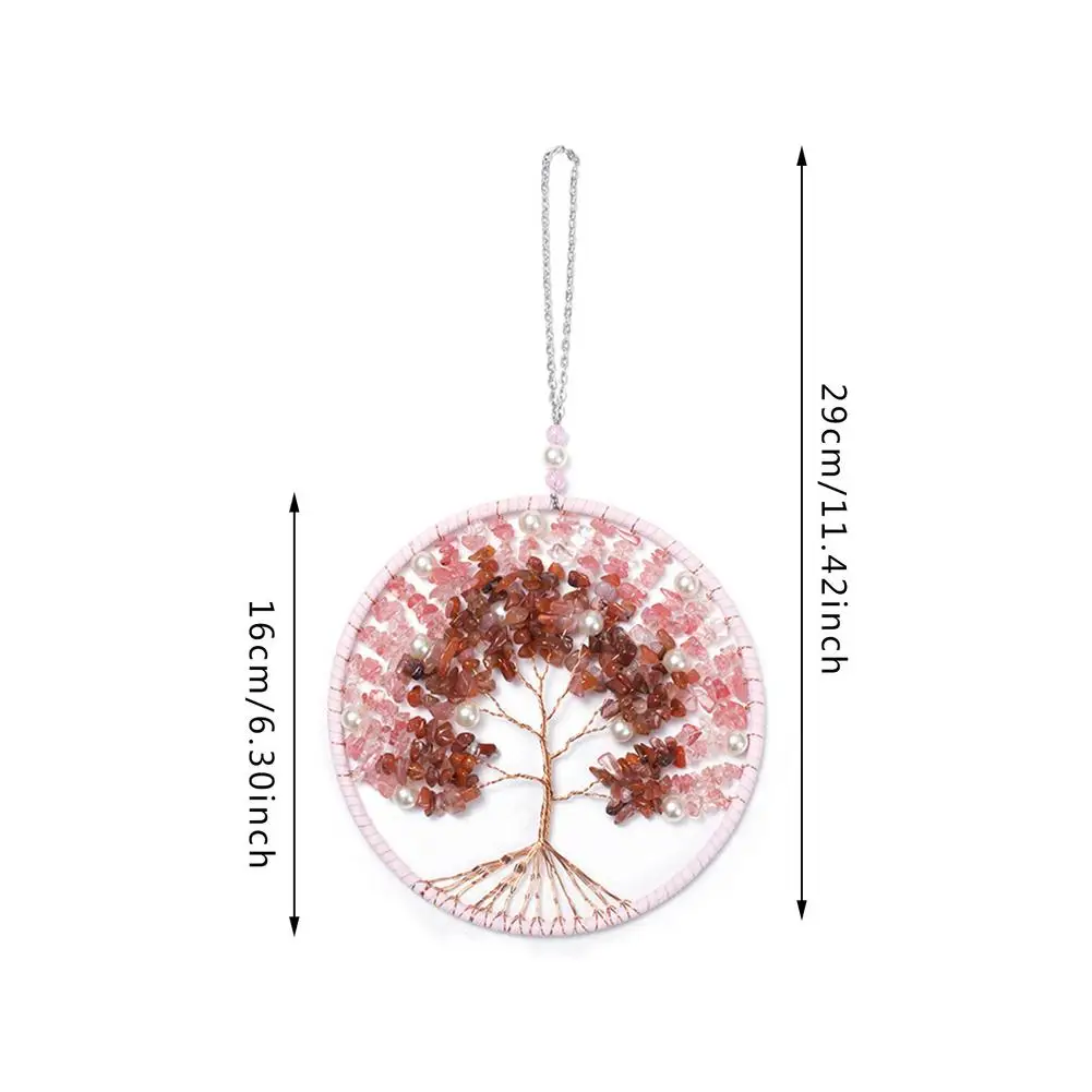 

Crystal Wind Chime Pendant Tree Of Life Garden Wind Chimes Home Crystal Pendant Courtyard Wind Chimes