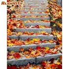 Краска RUOPOTY Oil Набор для рисования по номерам для взрослых, Кленовая лестница, пейзаж, картина по номерам, уникальный подарок, ручная роспись, холст