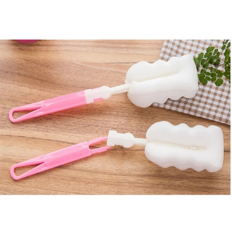 

Бутылочка для новорожденных губка с длинной ручкой для чистки детской одежды