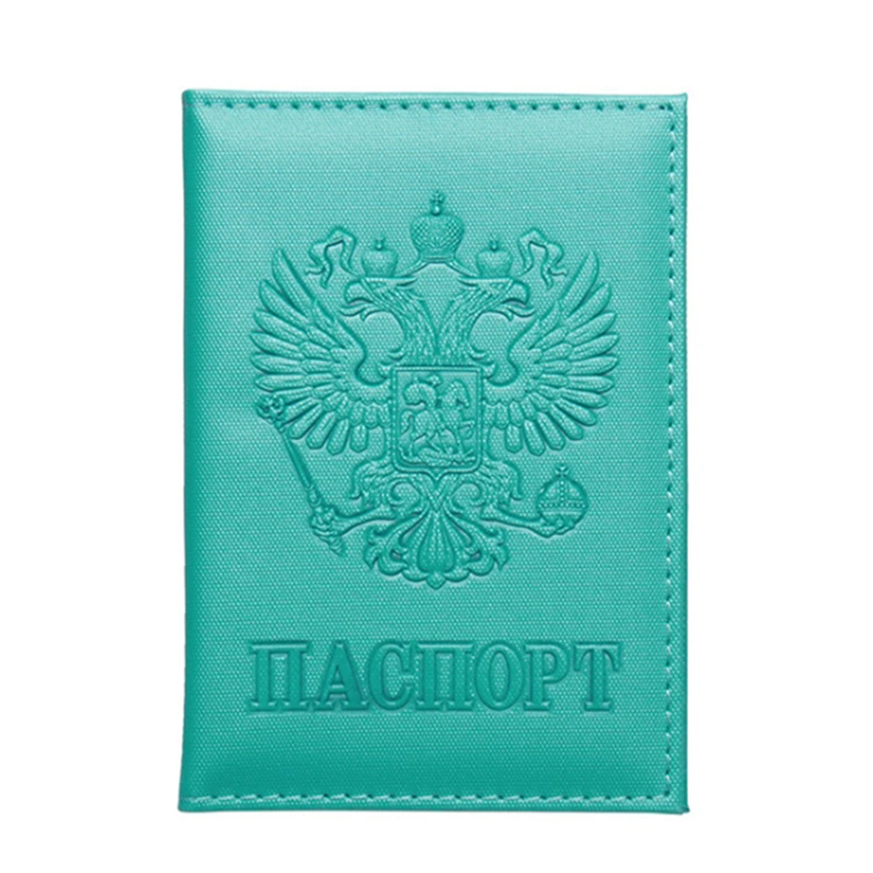 Oswego Обложка для паспорта, держатель для карт, русский билет, дорожный кредитный держатель для карт, кошелек из искусственной кожи, Обложка для паспорта для мужчин и женщин - Цвет: blue