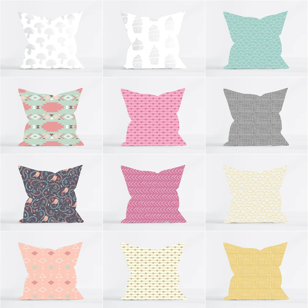 

Microfiber Throw Pillow Case Decorative Pillow Cover Pillowcase Home Décor for Sofa Couch (Family)