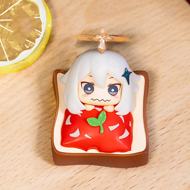 Caja ciega de juguete Genshin Impact Paimon, tem&aacute;tica de comida, figura de acci&oacute;n de Anime, Caja misteriosa sorpra, modelo Sorpresa, regalo de cumplea&ntilde;os para ni&ntilde;as-4