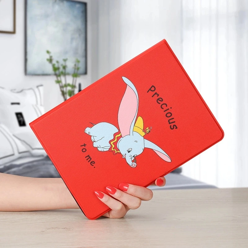 Красный Мягкий силиконовый чехол из искусственной кожи с рисунком для ipad 9,7 A1822 A1893, умный чехол, складной чехол для ipad air 1 2 - Цвет: Красный