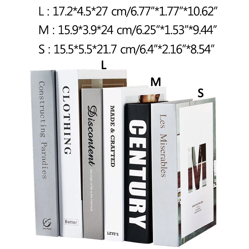 Поддельная модель книг INS для офиса аксессуары украшения стен реквизит