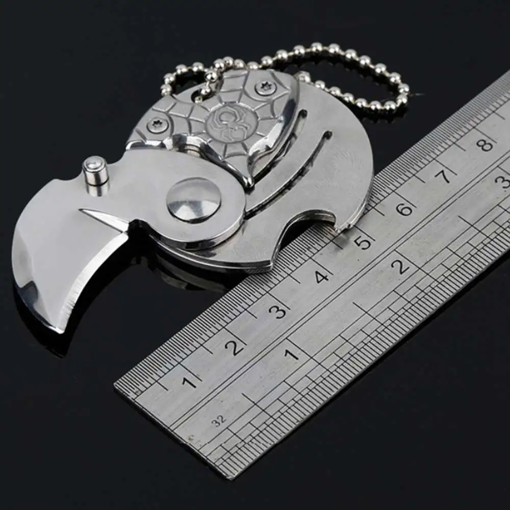 

Creative Pocket Folding Mini Knife Coin Knife Portable Survival Camping Knife Outdoor Multifunction EDC Keychain Tool