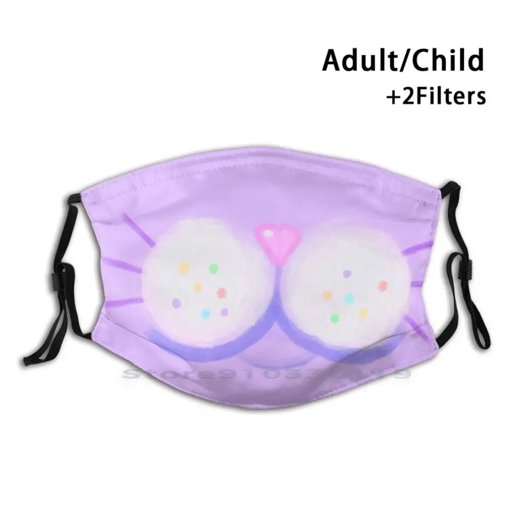 

Cat Mouth Mouth Print Reusable Mask Pm2.5 Filter Face Mask Kids Cat Mouth Cat Cute Kids Girls Boys Kitten Lisa Frank