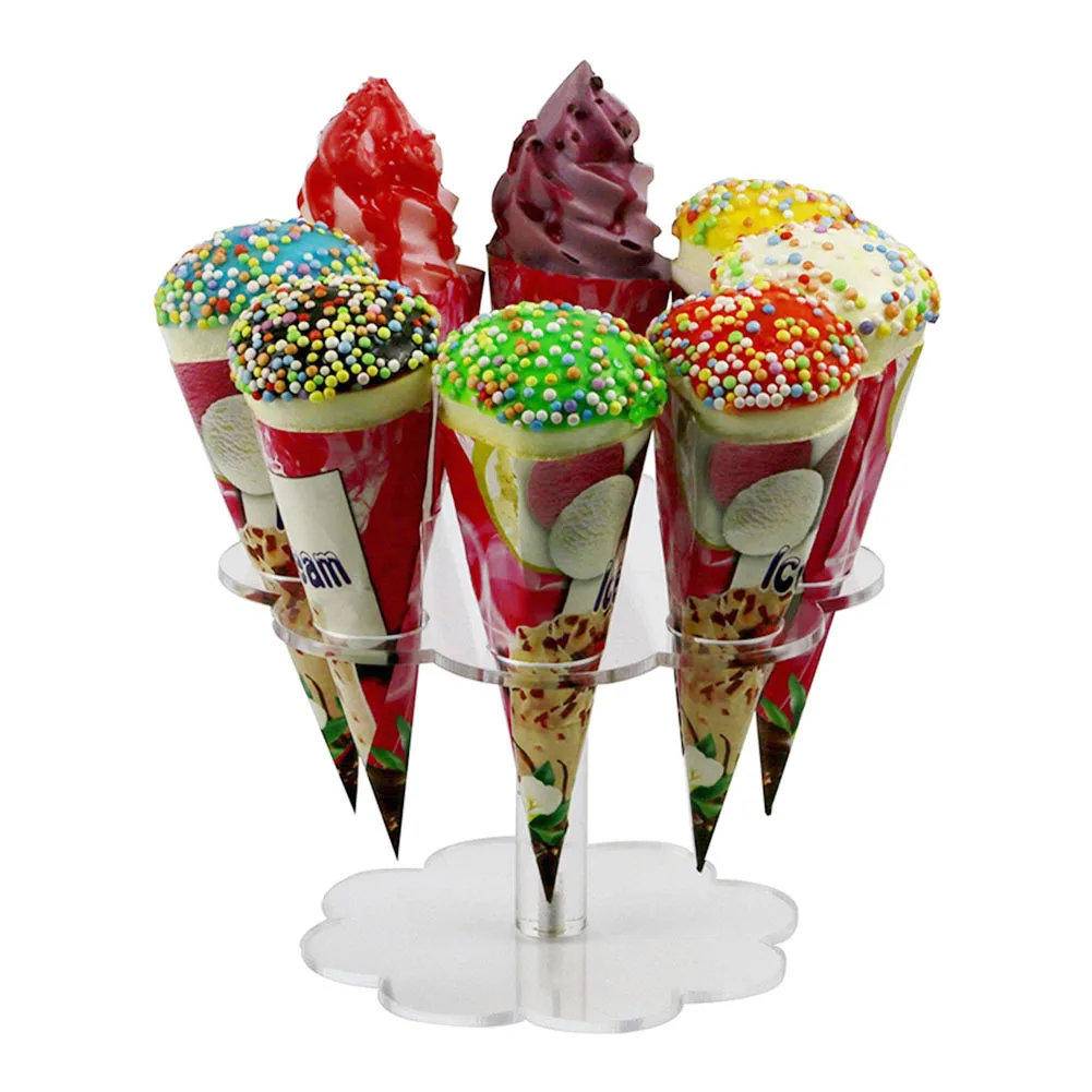 Новый прозрачный акриловый держатель для сладостей с 8 отверстиями подставка