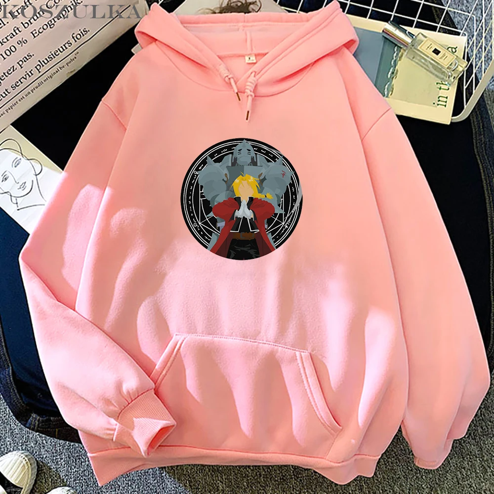 

Japanese Anime Fullmetal Alchemist Graphic Hoodies Funny Cartoon Edward Elric Hoody Harajuku Unisex Casual Sweatshirts