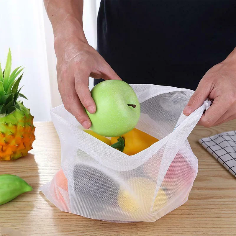 

5 шт., многоразовые мешки для хранения овощей и фруктов