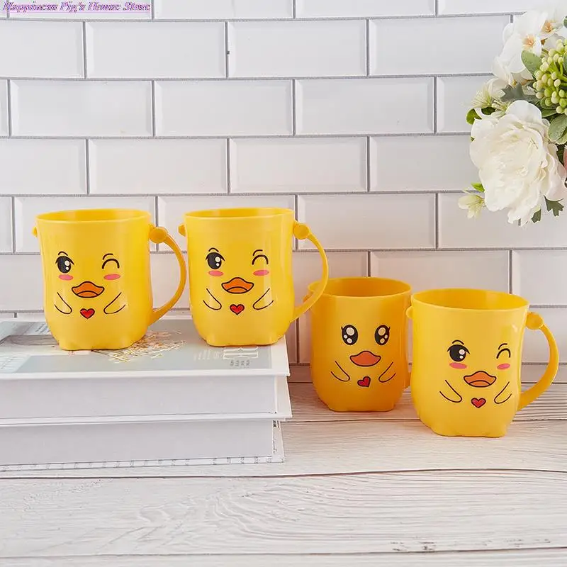 

Mouthwash cup children's cartoon toothbrush thickened anti falling toothbrush