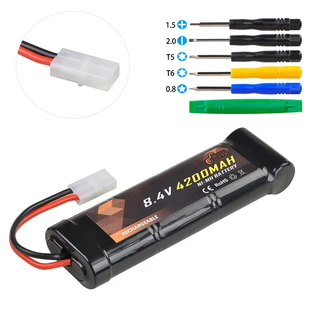 

8.4V Ni-MH Battery for RC Toys Racing Car Truck Tank Boat Aircraft Airplane Helicopter With Tamiya Connectors