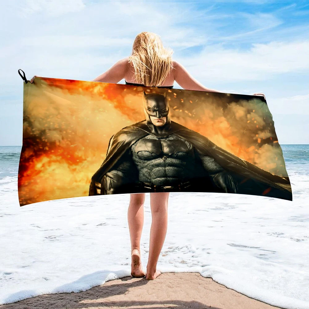 Полотенце банное из микрофибры с принтом супергероев | Спорт и развлечения