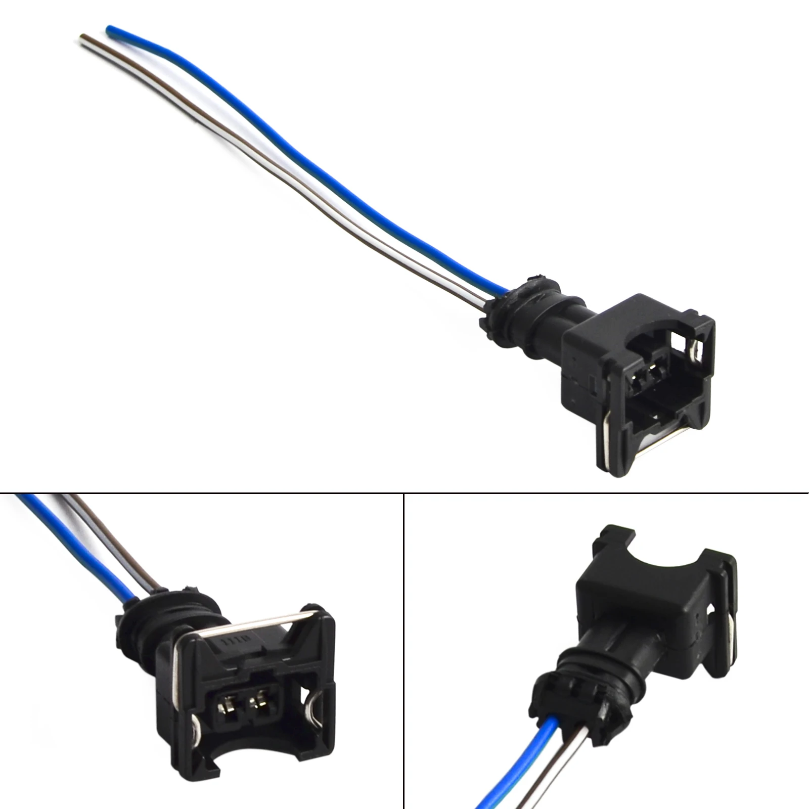

H2CNC Engine Fuel injector Connector Wiring Plugs Clips Pigtail for ANY RC Bosch EV1 Fuel Injectors