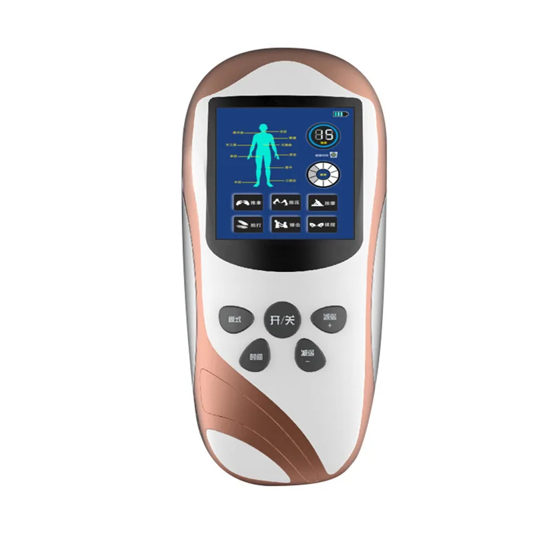 

6 mode two-hole TENS cervical vertebrae massager EMS low frequency pulse physiotherapy digital meridian body massager
