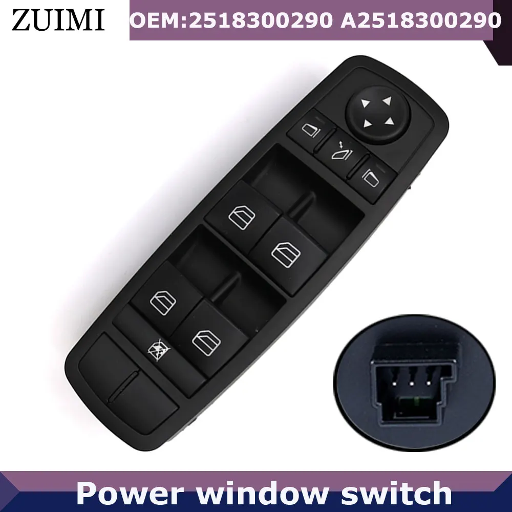 

Car Master Power Window Switch 2518300290 A2518300290 A 251 830 0290 For BENZ W164 GL320 GL350 GL450 ML320 ML350 ML450 R320 R350