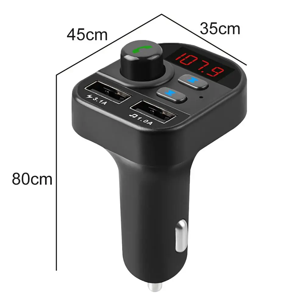 Автомобильный Bluetooth Версия 5 0 fm-передатчик музыкальный плеер без потерь MP3