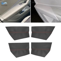soft leather door armrest cover for vw jetta 2019 car styling door armrest panel skin cover sticker trim