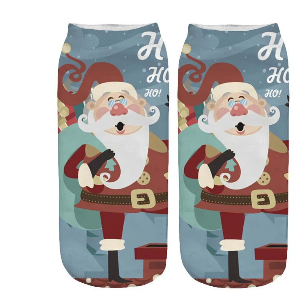 Носки рождественские носки повседневные для работы и бизнеса 3D Рождественский