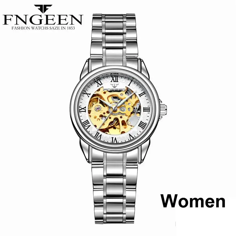 

FNGEEN Women 'S Watches Automatic Mechanical Gold Women Watch Tourbillon Skeleton Luxury Top Brand Clock Ladies Wristwatch Reloj