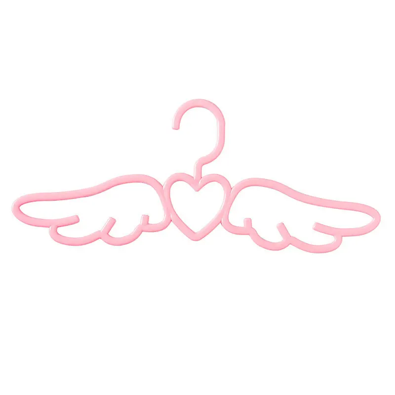 

PP Multifunction Clothes Hangers White Heart Wing Anti Slip 41cm x 16cm, 1 Piece