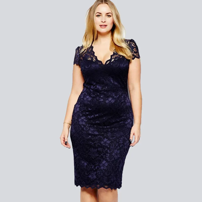 

S-5XL размера плюс для женщин, верхний край декорирован кружевом, платье летнее платье для девочек без рукавов, до колена, с Длина Карандаш Bodycon...