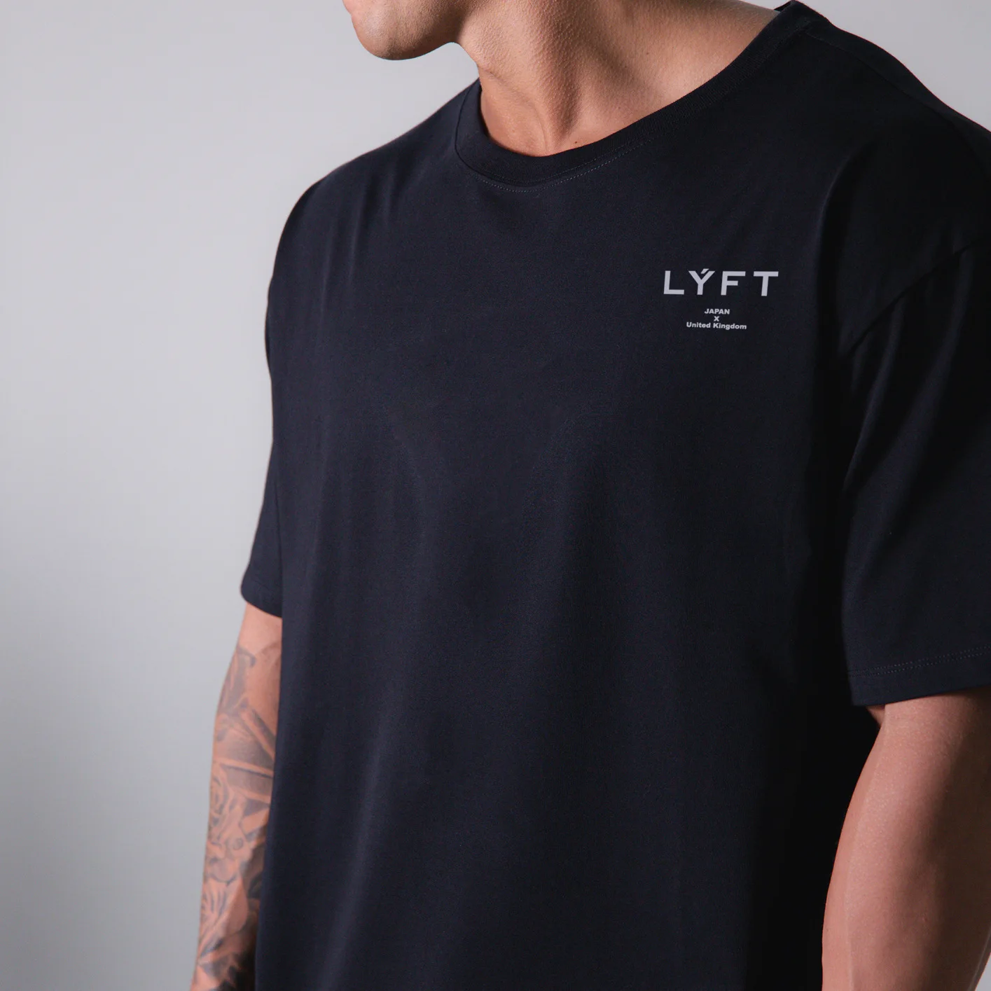 

LYFT2021 spring and summer new trend T-shirt male loose large size pure cotton outdoor sports leisure short sleeve
