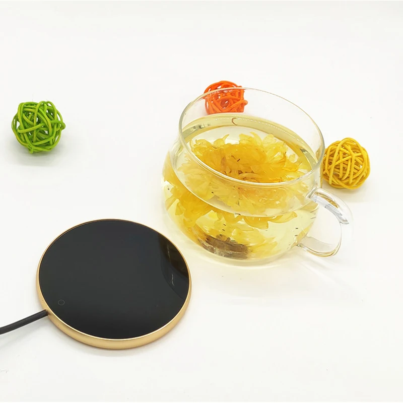 

Electronic Heating Coasters Adjustable heating time and temperature USB Milk Tea Water Cup Mini Water Cup Heater Warmer Pad
