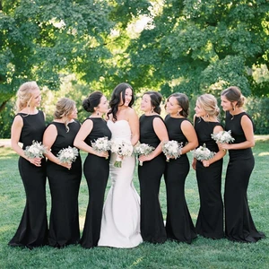 Bridesmaid Dresses 2021 Satin Sheath Bridesmaid Dress Crew Neck Ruched Backless Sweep Train Wedding Guest Bridesmaid Dresses Bridesmaid Dresses 2021 Satin Sheath Bridesmaid Dress Crew Neck Ruched Backless Sweep Train Wedding Guest Bridesmaid Dresses