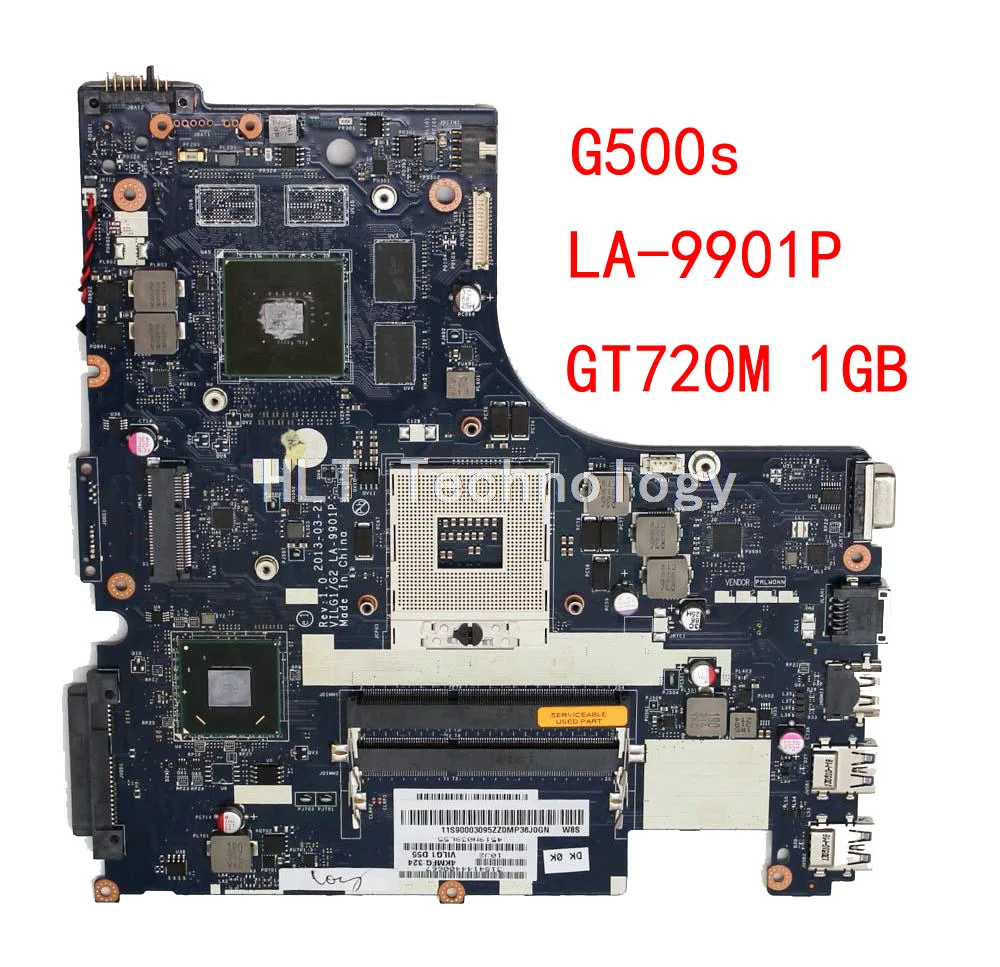 

Laptop Motherboard For Lenovo G500s ILG1/G2 LA-9901P Rev 1.0 HM76 GT720M 1GB GPU 100% fully tested