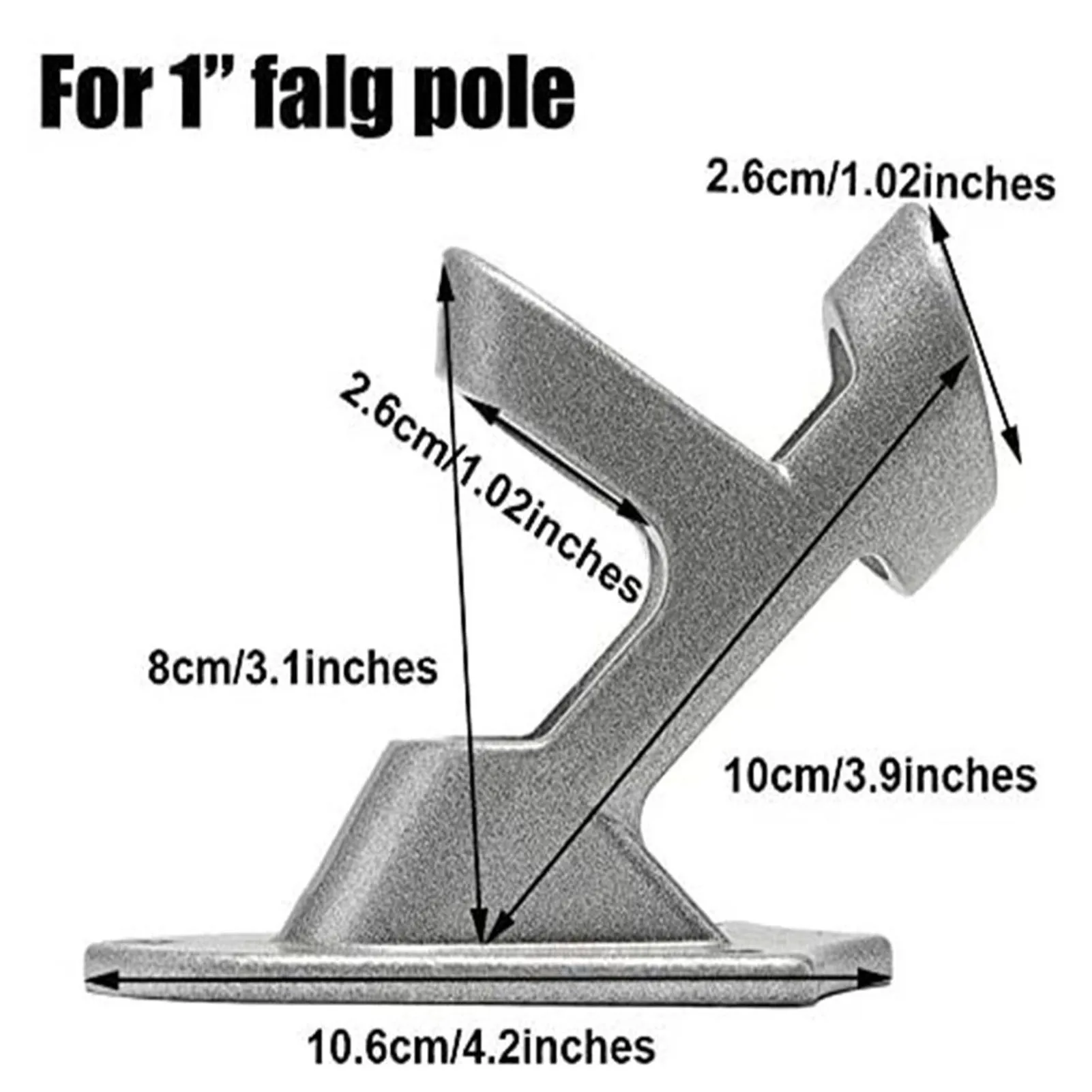 Kit de m&aacute;stil de 5 secciones de 6 pies, soporte de acero inoxidable f&aacute;cil de instalar, soporte de m&aacute;stil de desmontaje constante-5