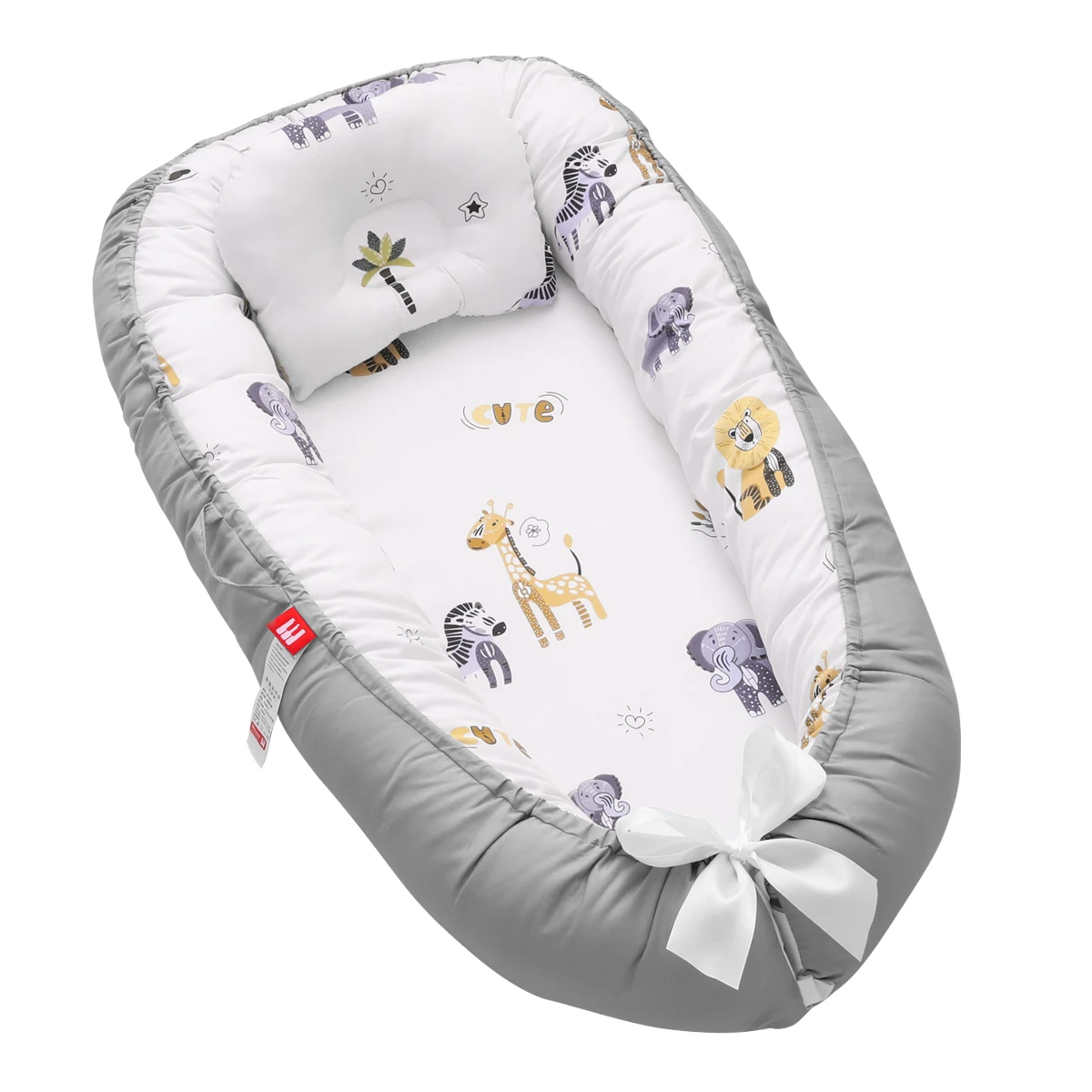 

88*53cm Baby Nest Bed Breathable Portable Crib Travel Bed Baby Lounger Cotton Cradle For Newborn Baby Bed Bassinet Bumper