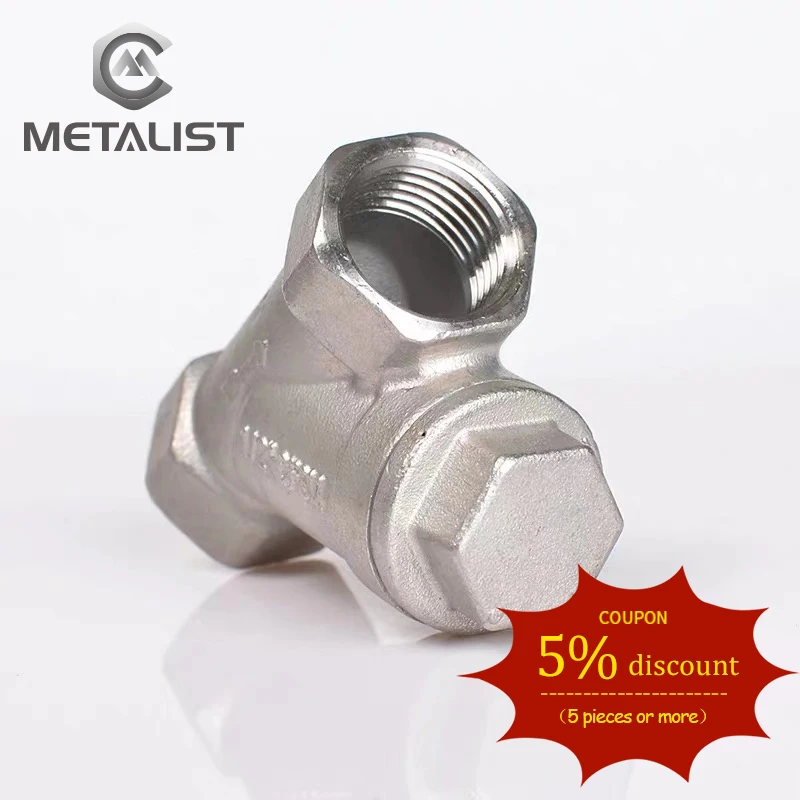 METALIST High Quality DN20 Y Shape BSP Female Thread SUS304 Type Strainer Pump Filter for Water Gas Pipe Fitting | Обустройство дома