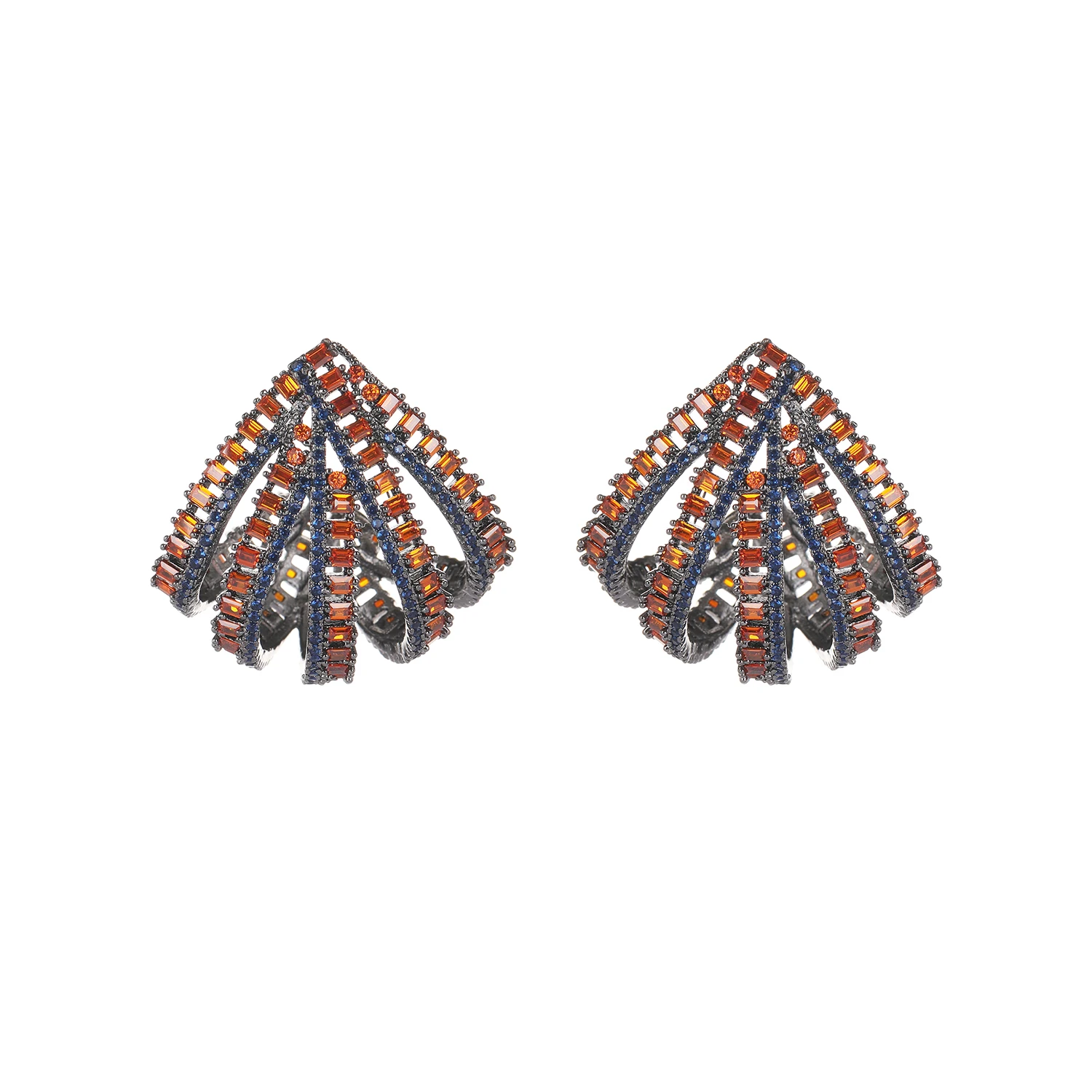 

Модные серьги с фианитами для свадьбы, серьги с кристаллами для невесты, Женские Ювелирные изделия для дня рождения CE11370