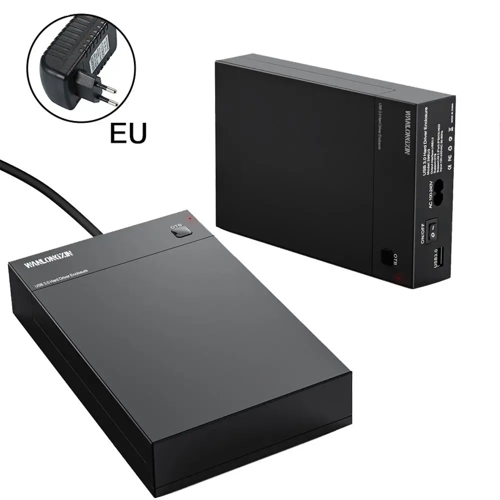 Высокое качество USB 3 0 2 5 дюйма/3 дюйма SATA HDD корпус внешний жесткий диск поддержка